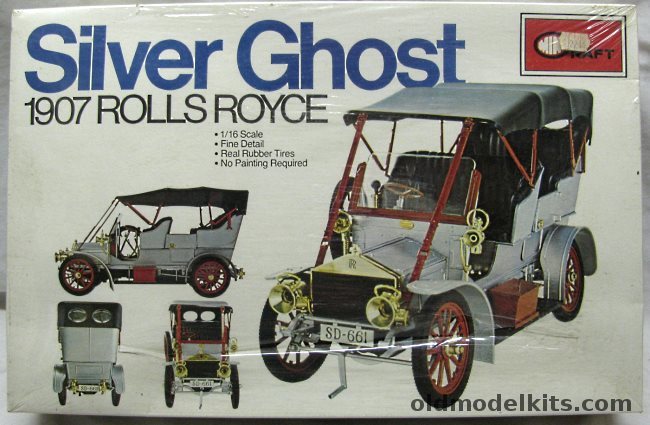 Minicraft 1/16 1906 Rolls Royce Silver Ghost - (ex-Entex / Bandai), 1514 plastic model kit